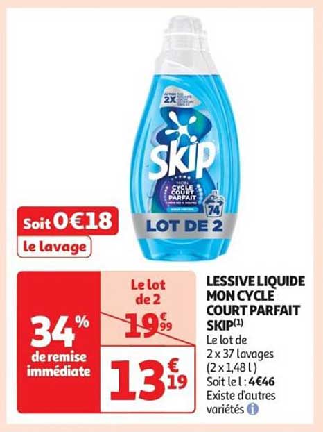 LESSIVE LIQUIDE MON CYCLE COURT PARFAIT SKIP