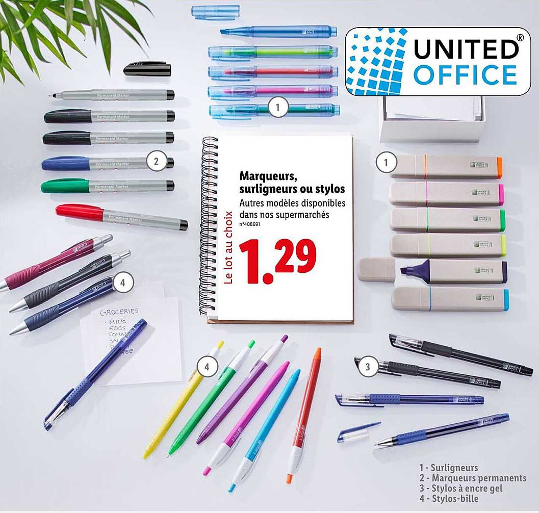 Marqueurs, surligneurs ou stylos