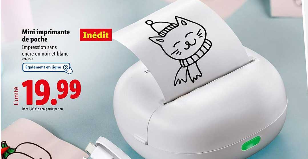 Mini imprimante de poche