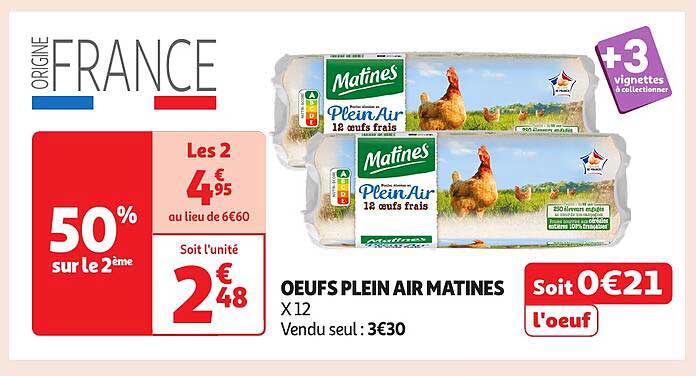 OEufs Plein Air Matines X 12