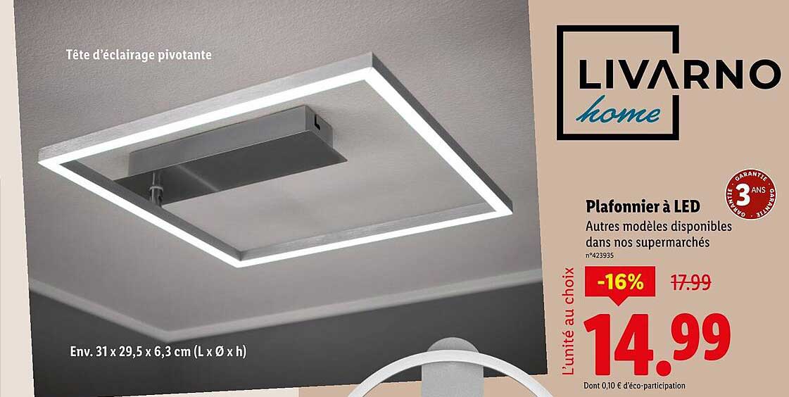 Plafonnier à LED