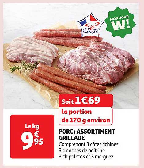 PORC : ASSORTIMENT GRILLADE