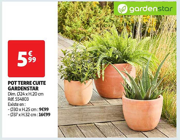 POT TERRE CUITE GARDENSTAR