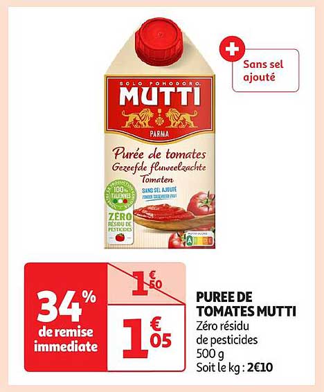 PUREE DE TOMATES MUTTI
