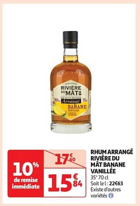 RHUM ARRANGÉ RIVIÈRE DU MÁT BANANE VANILLÉE
