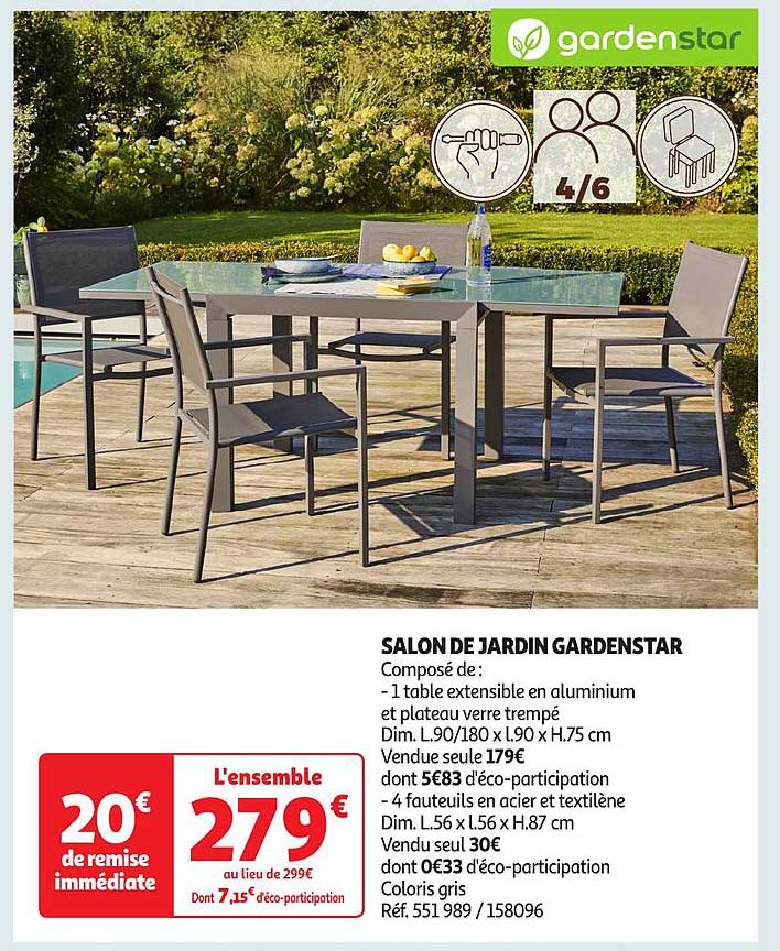 SALON DE JARDIN GARDENSTAR