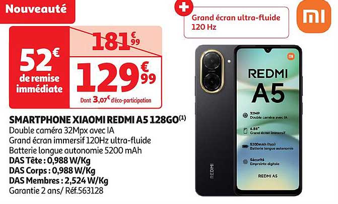 SMARTPHONE XIAOMI REDMI A5 128GO