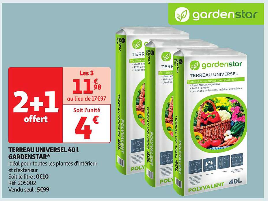 TERRAEUN UNIVERSEL 40L GARDENSTAR*