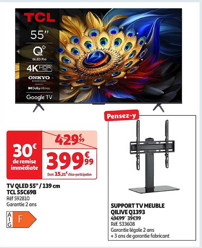 TV QLED 55" / 139 cm TCL 55C69B
