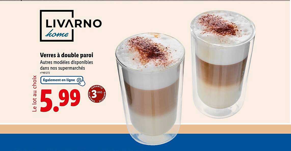 Verres à double paroi