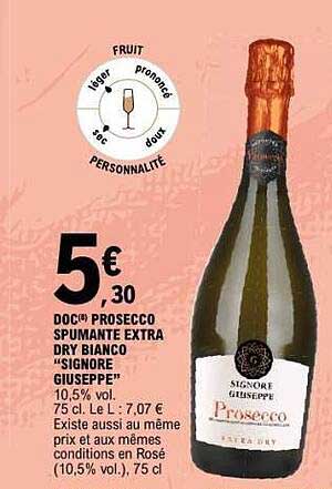 DOC] PROSECCO SPUMANTE EXTRA DRY BIANCO "SIGNORE GIUSEPPE"