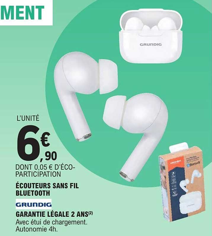 ÉCOUTEURS SANS FIL BLUETOOTH