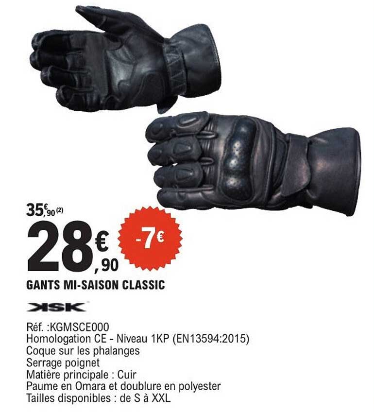 GANTS MI-SAISON CLASSIC