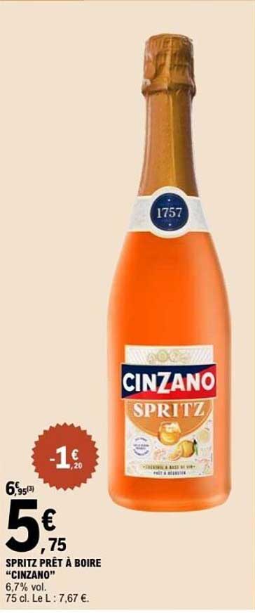 SPRITZ PRÊT À BOIRE “CINZANO”