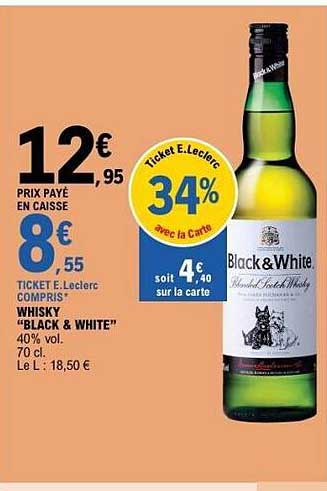 WHISKY “BLACK & WHITE”