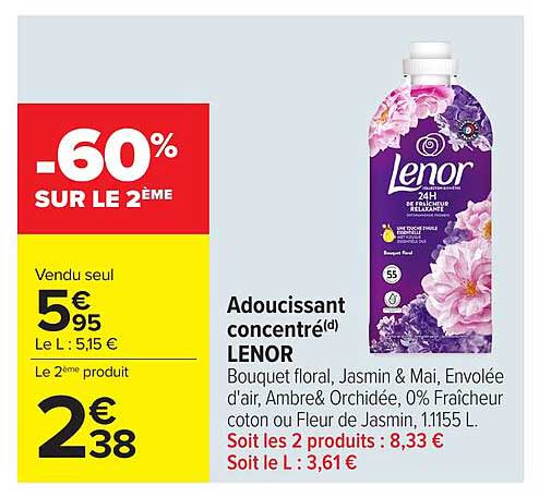 Adoucissant concentré LENOR