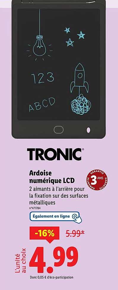 Ardoise numérique LCD