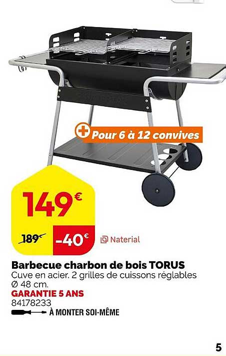 Barbecue charbon de bois TORUS