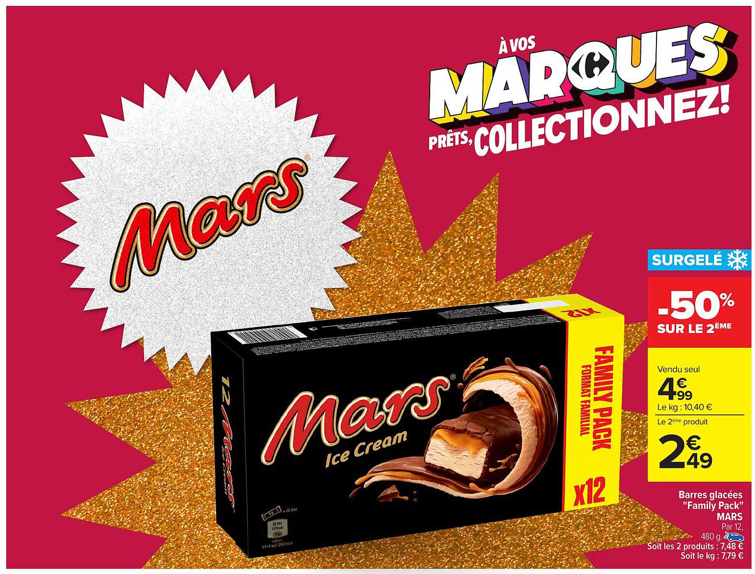 Barres glacées 'Family Pack' MARS
