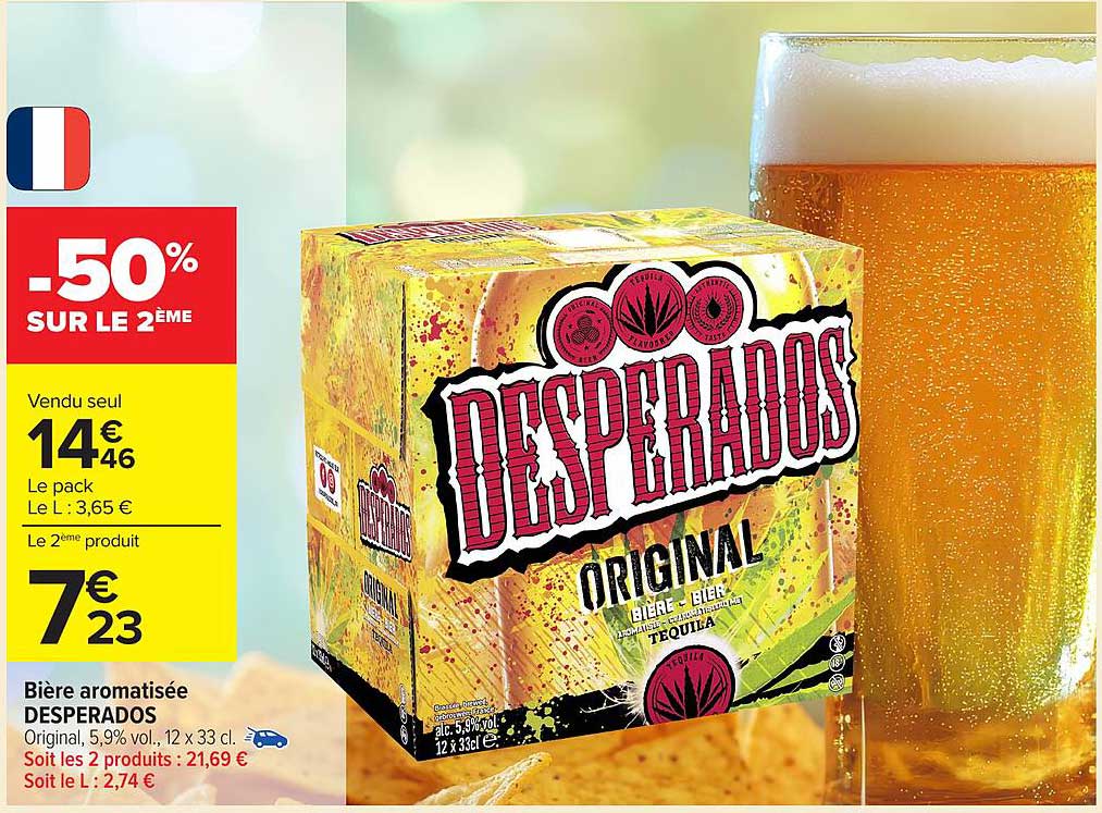 Bière aromatisée DESPERADOS