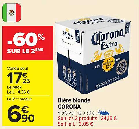 Bière blonde CORONA