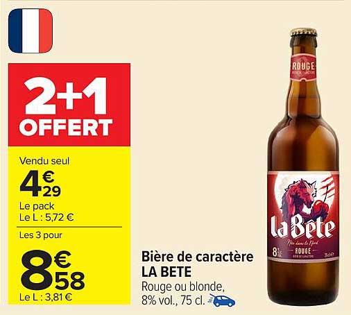 Bière de caractère LA BETE
