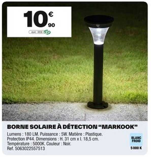 BORNE SOLAIRE À DÉTECTION "MARKOOK"