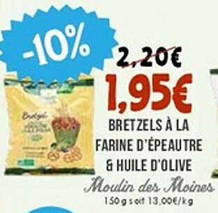 Bretzels à la farine d'épeautre & huile d'olive