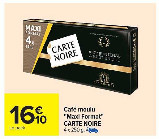 Café moulu "Maxi Format" CARTE NOIRE