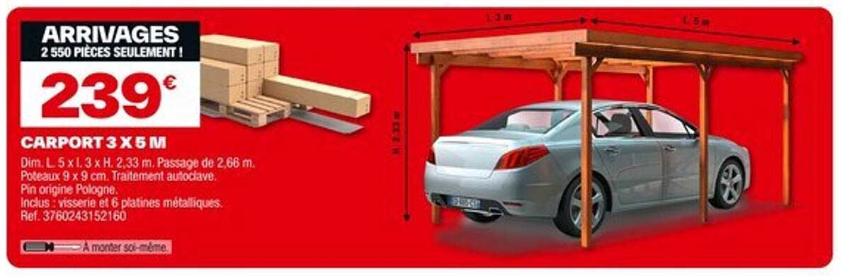 CARPORT 3 X 5 M