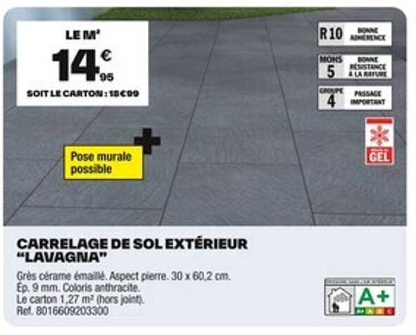 CARRELAGE DE SOL EXTÉRIEUR “LAVAGNA”