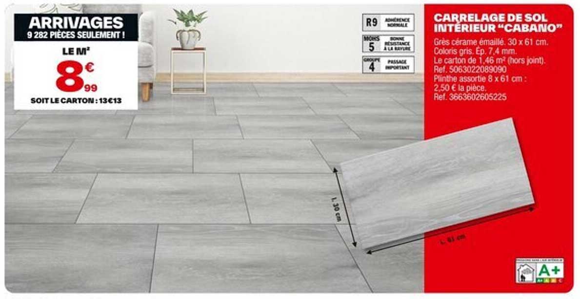 CARRELAGE DE SOL INTÉRIEUR “CABANO”