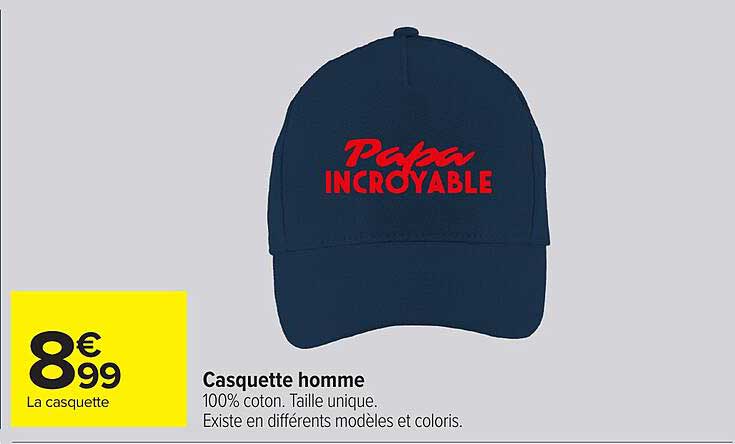 Casquette homme
