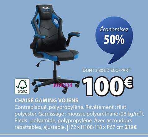 CHAISE GAMING VOJENS