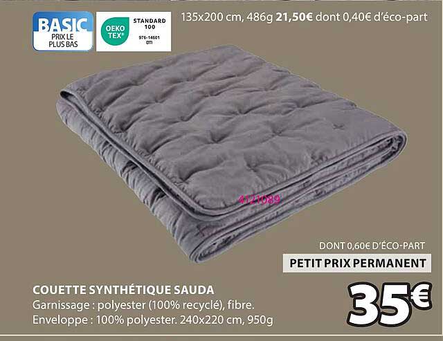 COUETTE SYNTHÉTIQUE SAUDA