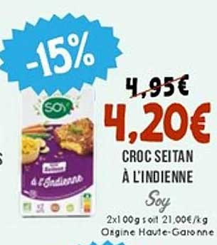 CROC SEITAN À L'INDIENNE