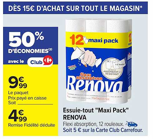 Essuie-tout "Maxi Pack" RENOVA