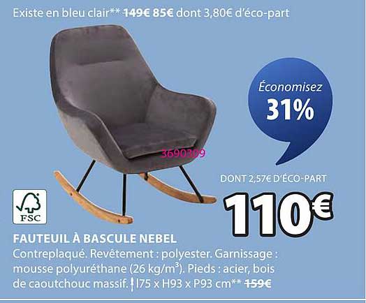 FAUTEUIL À BASCULE NEBEL