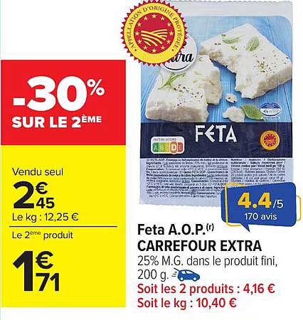 Feta A.O.P.(r) CARREFOUR EXTRA