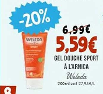 GEL DOUCHE SPORT À L’ARNICA