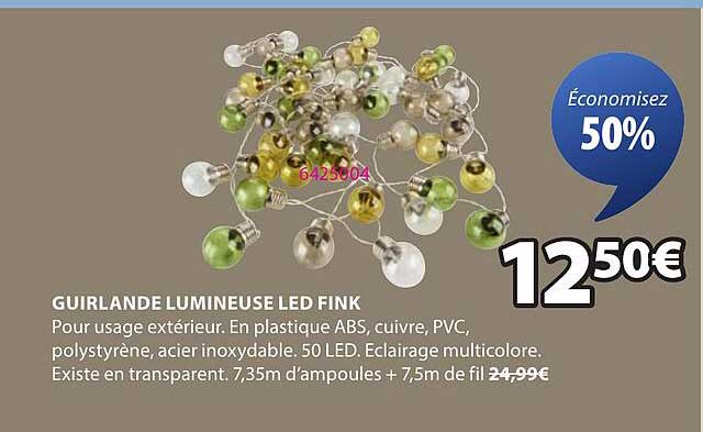 GUIRLANDE LUMINEUSE LED FINK