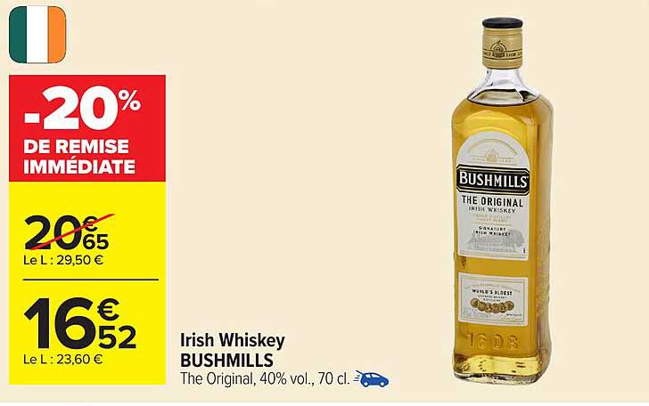 Irish Whiskey BUSHMILLS