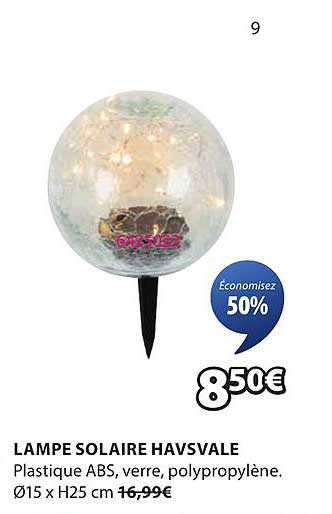 LAMPE SOLAIRE HAVSVALE