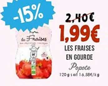 Les Fraises en Gourde Popote