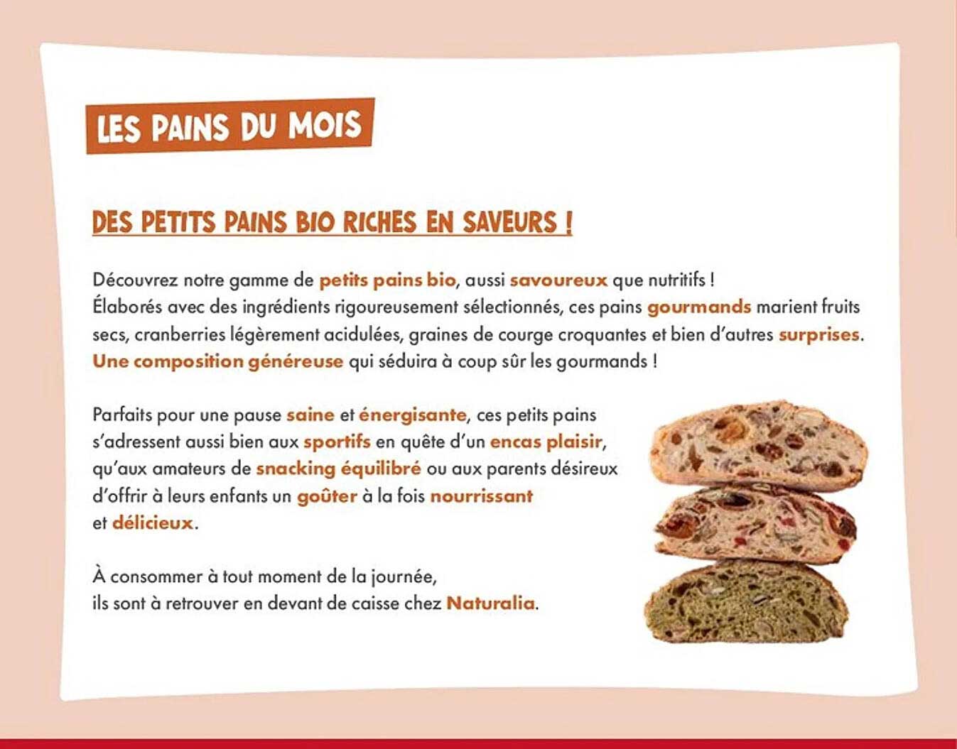 LES PAINS DU MOIS