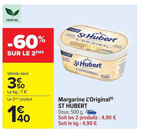 Margarine L'Original(t) ST HUBERT