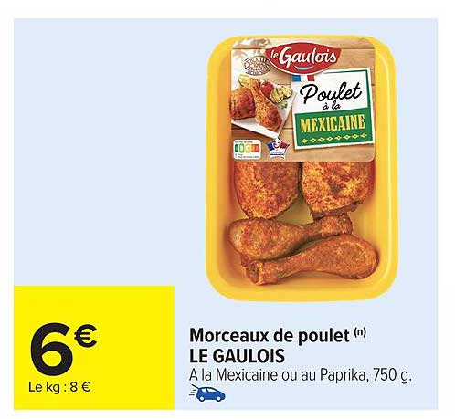 Morceaux de poulet (n) LE GAULOIS