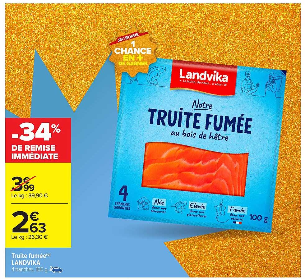 Notre TRUITE FUMÉE au bois de hêtre
