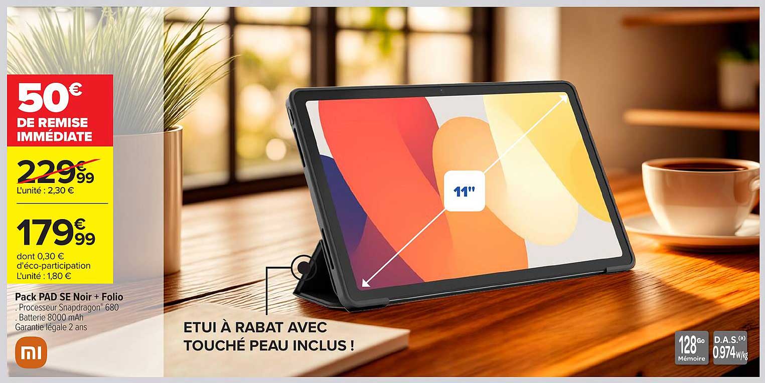 Pack PAD SE Noir + Folio