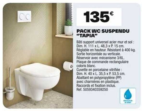 PACK WC SUSPENDU “TAPIA”